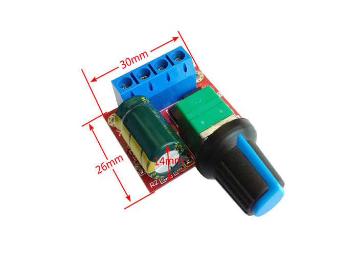 pwm直流电机调速器 led无极调光器 带开关功能 风扇 5V6V12V24V5A