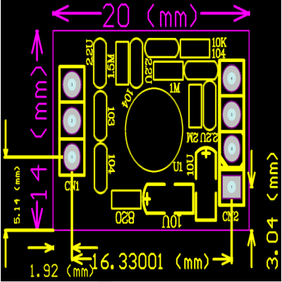 Module de fréquence cardiaque avec clip d'oreille